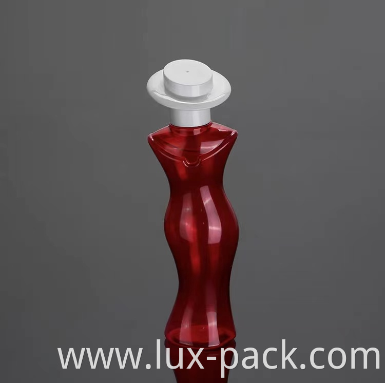 Wholesale Luxury Women Lady Shape Shampoo Bottle, Plastic Detergent Shower Gel Bottle Cosmetic Container Packaging